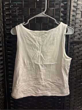 a new day White Sleeveless Tank Top